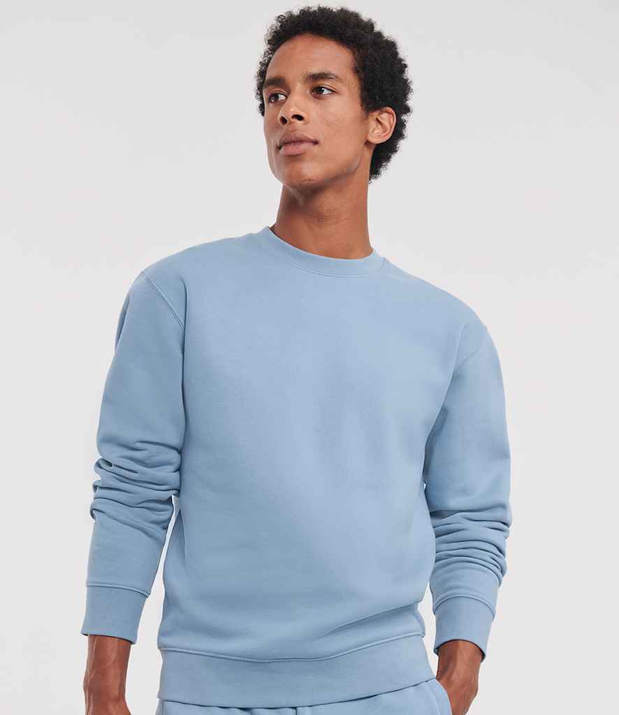 Russell 262M Mineral Blue Model -  Ready to be Embroidered and Printed by Custard Workwear - Cheap Personalised and Customised Workwear in Nottinghamshire, Derbyshire and Leicestershire