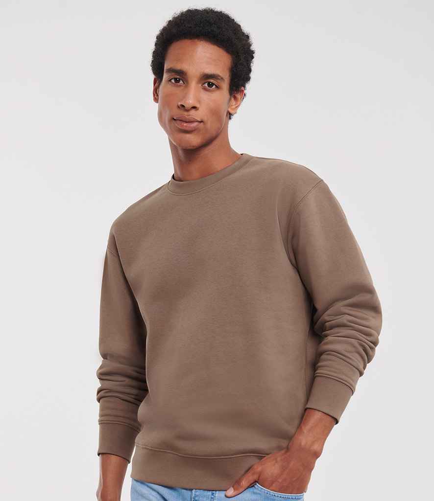 Russell 262M Mocha Model -  Ready to be Embroidered and Printed by Custard Workwear - Cheap Personalised and Customised Workwear in Nottinghamshire, Derbyshire and Leicestershire