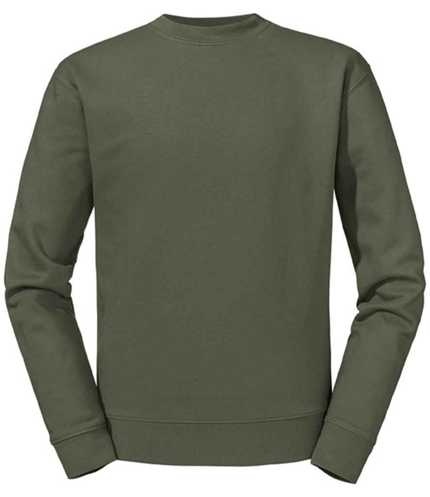 Russell 262M Olive Green Front -  Ready to be Embroidered and Printed by Custard Workwear - Cheap Personalised and Customised Workwear in Nottinghamshire, Derbyshire and Leicestershire