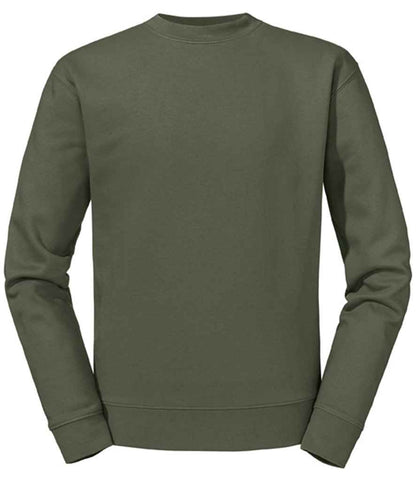 Russell 262M Olive Green Front -  Ready to be Embroidered and Printed by Custard Workwear - Cheap Personalised and Customised Workwear in Nottinghamshire, Derbyshire and Leicestershire
