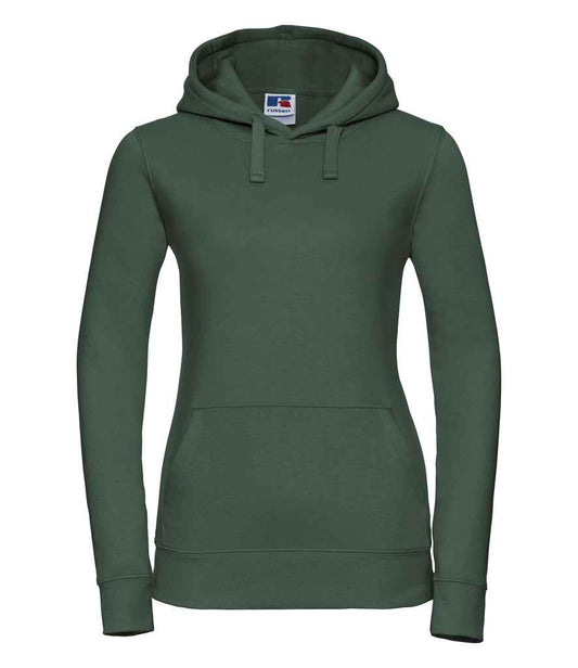 Russell 265F Bottle Green Front -  Ready to be Embroidered and Printed by Custard Workwear - Cheap Personalised and Customised Workwear in Nottinghamshire, Derbyshire and Leicestershire
