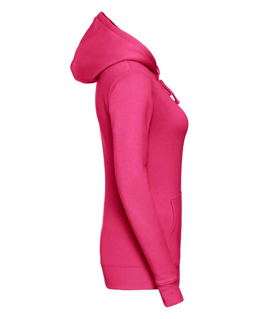 Russell 265F Fuchsia Left -  Ready to be Embroidered and Printed by Custard Workwear - Cheap Personalised and Customised Workwear in Nottinghamshire, Derbyshire and Leicestershire