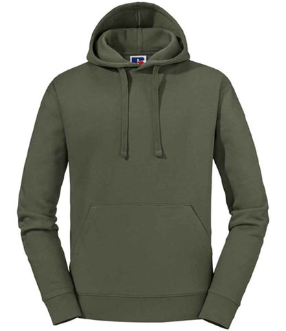 Russell 265M Olive Green Front -  Ready to be Embroidered and Printed by Custard Workwear - Cheap Personalised and Customised Workwear in Nottinghamshire, Derbyshire and Leicestershire