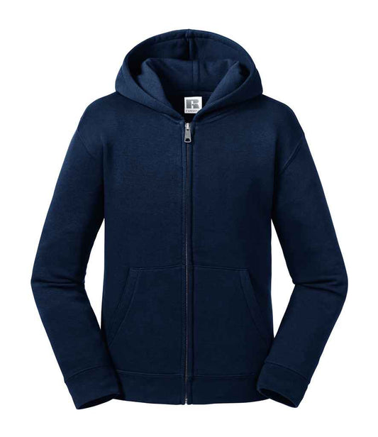 Russell 266B French Navy Front -  Ready to be Embroidered and Printed by Custard Workwear - Cheap Personalised and Customised Workwear in Nottinghamshire, Derbyshire and Leicestershire