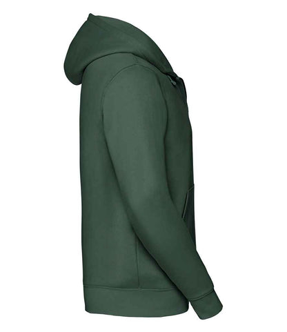 Russell 266M Bottle Green Left -  Ready to be Embroidered and Printed by Custard Workwear - Cheap Personalised and Customised Workwear in Nottinghamshire, Derbyshire and Leicestershire