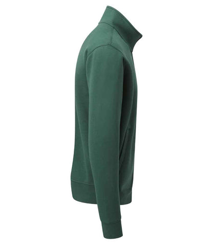 Russell 267M Bottle Green Left -  Ready to be Embroidered and Printed by Custard Workwear - Cheap Personalised and Customised Workwear in Nottinghamshire, Derbyshire and Leicestershire