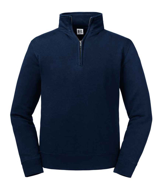 Russell 270M French Navy Front -  Ready to be Embroidered and Printed by Custard Workwear - Cheap Personalised and Customised Workwear in Nottinghamshire, Derbyshire and Leicestershire