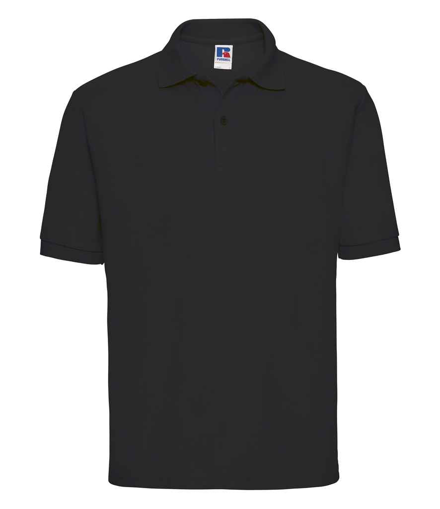 Russell 539M Black Front -  Ready to be Embroidered and Printed by Custard Workwear - Cheap Personalised and Customised Workwear in Nottinghamshire, Derbyshire and Leicestershire