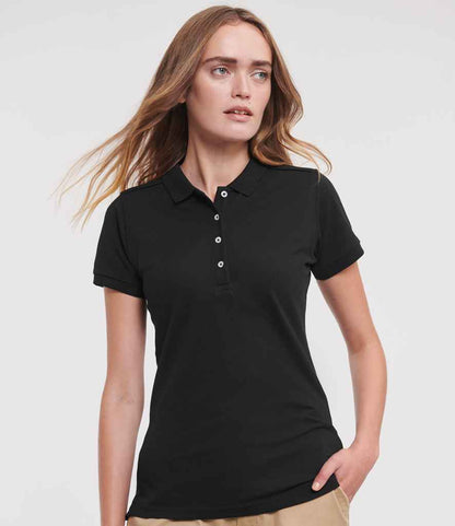 Russell 566F Black Model -  Ready to be Embroidered and Printed by Custard Workwear - Cheap Personalised and Customised Workwear in Nottinghamshire, Derbyshire and Leicestershire