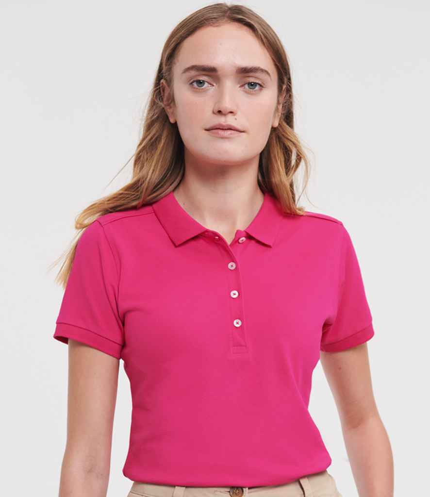 Russell 566F Fuchsia Model -  Ready to be Embroidered and Printed by Custard Workwear - Cheap Personalised and Customised Workwear in Nottinghamshire, Derbyshire and Leicestershire