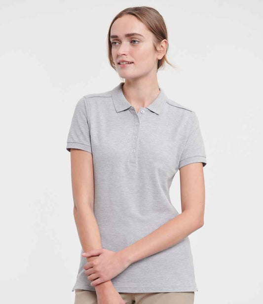 Russell 566F Light Oxford Model -  Ready to be Embroidered and Printed by Custard Workwear - Cheap Personalised and Customised Workwear in Nottinghamshire, Derbyshire and Leicestershire