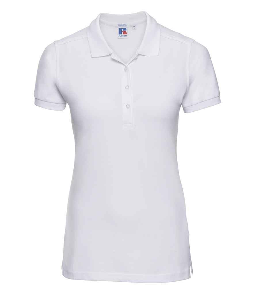 Russell 566F White Front -  Ready to be Embroidered and Printed by Custard Workwear - Cheap Personalised and Customised Workwear in Nottinghamshire, Derbyshire and Leicestershire