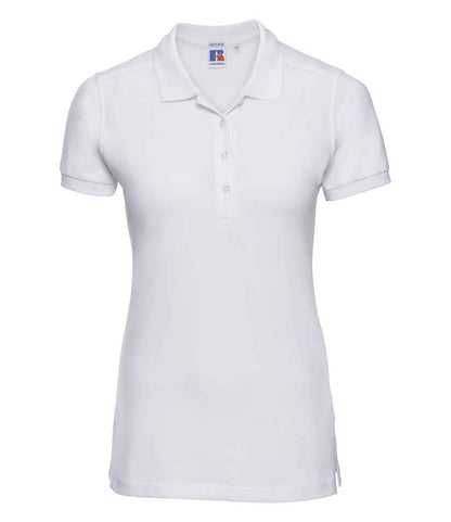 Russell 566F White Front -  Ready to be Embroidered and Printed by Custard Workwear - Cheap Personalised and Customised Workwear in Nottinghamshire, Derbyshire and Leicestershire