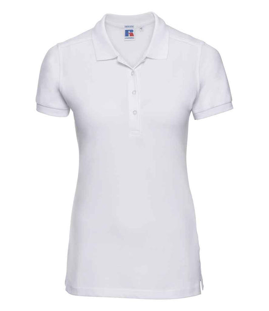 Russell 566F White Front -  Ready to be Embroidered and Printed by Custard Workwear - Cheap Personalised and Customised Workwear in Nottinghamshire, Derbyshire and Leicestershire