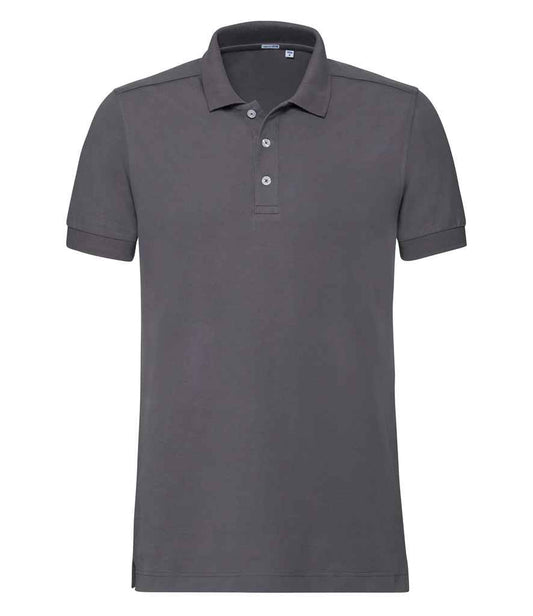Russell 566M Convoy Grey Front -  Ready to be Embroidered and Printed by Custard Workwear - Cheap Personalised and Customised Workwear in Nottinghamshire, Derbyshire and Leicestershire