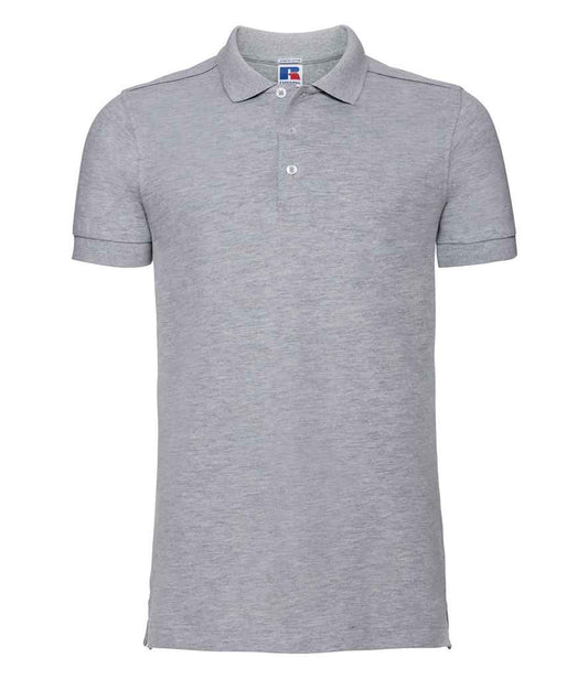 Russell 566M Light Oxford Front -  Ready to be Embroidered and Printed by Custard Workwear - Cheap Personalised and Customised Workwear in Nottinghamshire, Derbyshire and Leicestershire