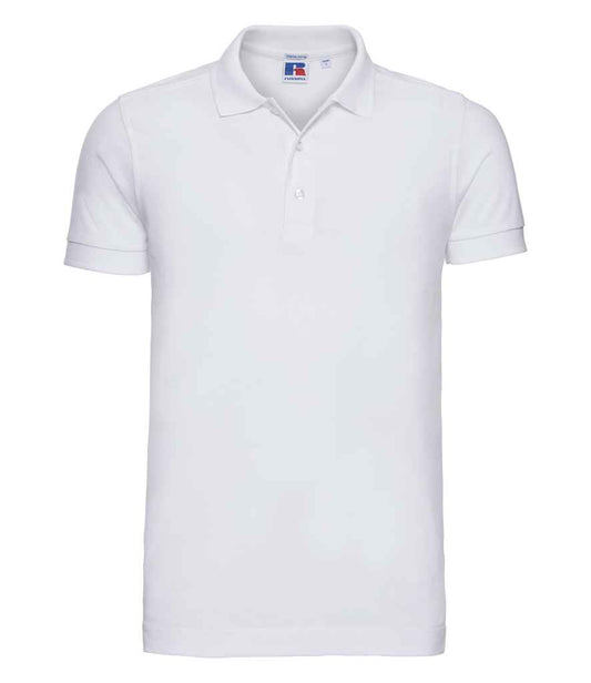 Russell 566M White Front -  Ready to be Embroidered and Printed by Custard Workwear - Cheap Personalised and Customised Workwear in Nottinghamshire, Derbyshire and Leicestershire