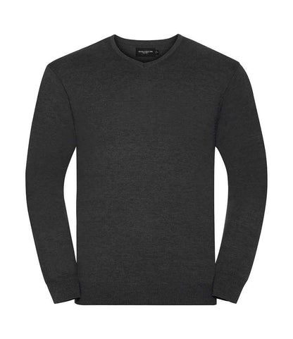 Russell 710M Charcoal Marl Front -  Ready to be Embroidered by Custard Workwear - Cheap Personalised and Customised Workwear in Nottinghamshire, Derbyshire and Leicestershire