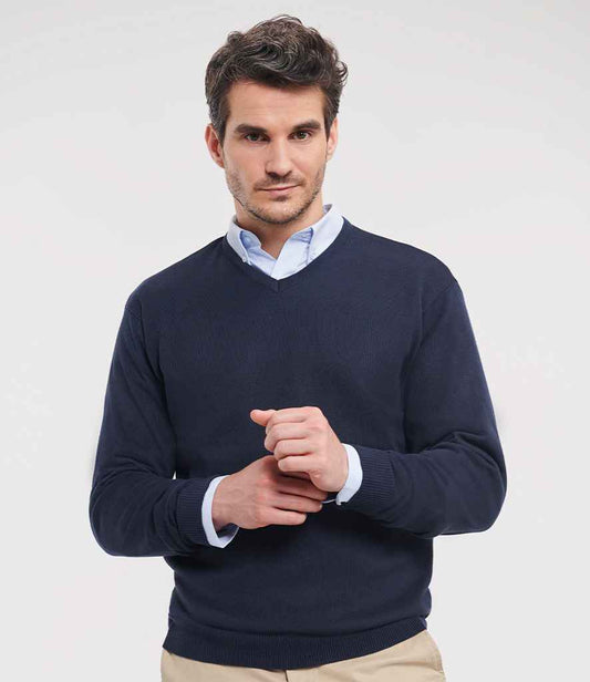 Russell 710M French Navy Model -  Ready to be Embroidered by Custard Workwear - Cheap Personalised and Customised Workwear in Nottinghamshire, Derbyshire and Leicestershire