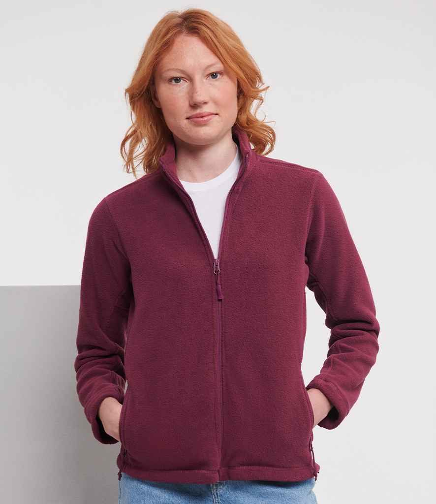 Russell 870F Burgundy Model -  Ready to be Embroidered by Custard Workwear - Cheap Personalised and Customised Workwear in Nottinghamshire, Derbyshire and Leicestershire