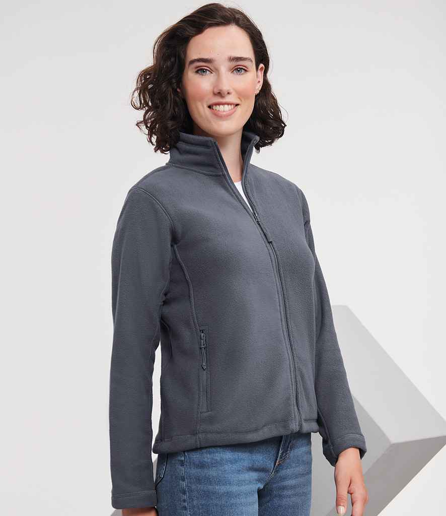Russell 870F Convoy Grey Model -  Ready to be Embroidered by Custard Workwear - Cheap Personalised and Customised Workwear in Nottinghamshire, Derbyshire and Leicestershire