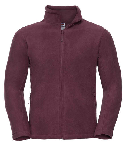 Russell 870M Burgundy Front -  Ready to be Embroidered by Custard Workwear - Cheap Personalised and Customised Workwear in Nottinghamshire, Derbyshire and Leicestershire