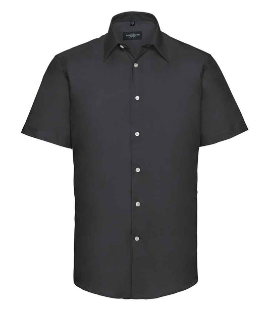 Russell 923M Black Front -  Ready to be Embroidered and Printed by Custard Workwear - Cheap Personalised and Customised Workwear in Nottinghamshire, Derbyshire and Leicestershire