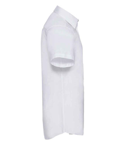 Russell 923M White Right -  Ready to be Embroidered and Printed by Custard Workwear - Cheap Personalised and Customised Workwear in Nottinghamshire, Derbyshire and Leicestershire