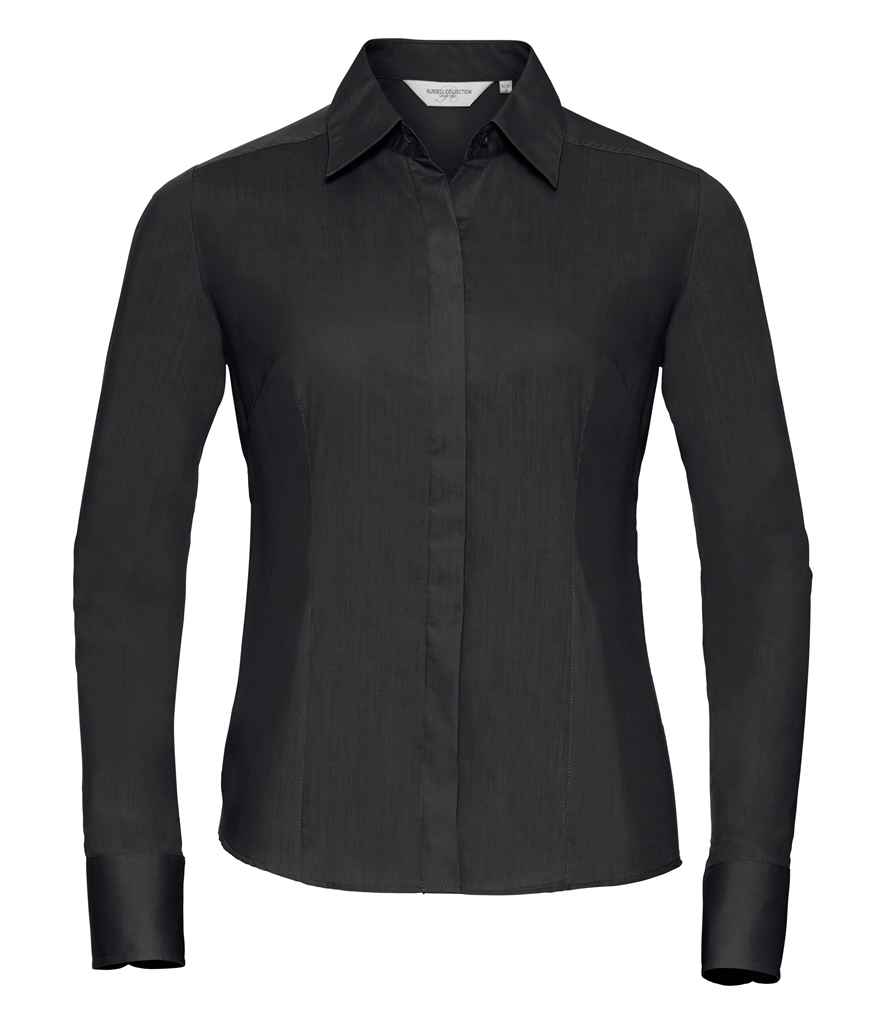 Russell 924F Black Front -  Ready to be Printed by Custard Workwear - Cheap Personalised and Customised Workwear in Nottinghamshire, Derbyshire and Leicestershire