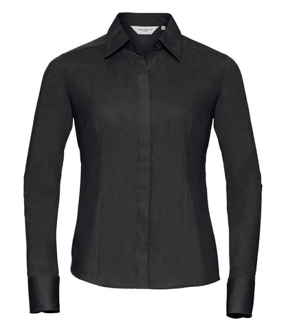 Russell 924F Black Front -  Ready to be Printed by Custard Workwear - Cheap Personalised and Customised Workwear in Nottinghamshire, Derbyshire and Leicestershire