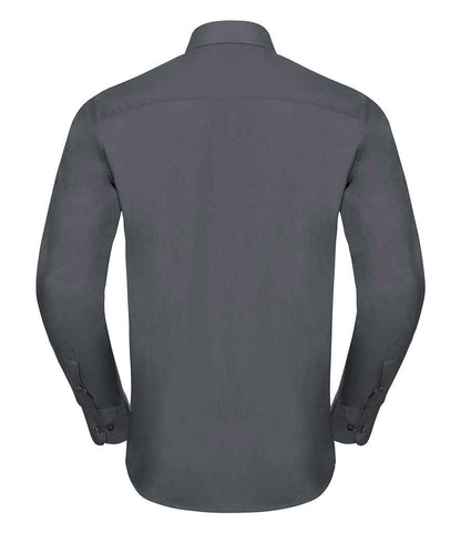 Russell 924M Convoy Grey Back -  Ready to be Printed by Custard Workwear - Cheap Personalised and Customised Workwear in Nottinghamshire, Derbyshire and Leicestershire