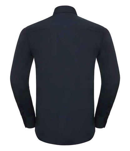 Russell 924M French Navy Back -  Ready to be Printed by Custard Workwear - Cheap Personalised and Customised Workwear in Nottinghamshire, Derbyshire and Leicestershire