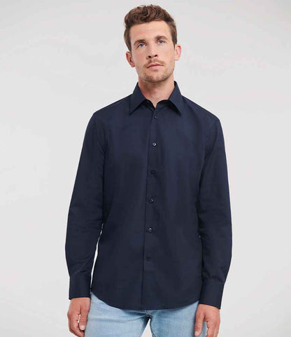 Russell 924M French Navy Model -  Ready to be Printed by Custard Workwear - Cheap Personalised and Customised Workwear in Nottinghamshire, Derbyshire and Leicestershire