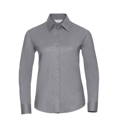 Russell 932F Silver Front -  Ready to be Embroidered and Printed by Custard Workwear - Cheap Personalised and Customised Workwear in Nottinghamshire, Derbyshire and Leicestershire