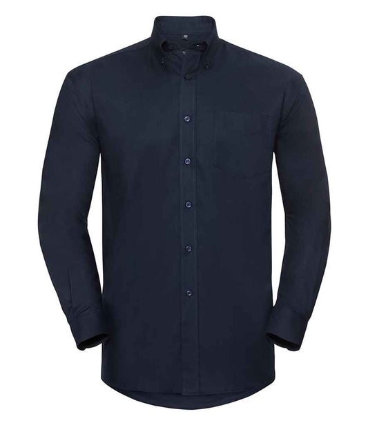 Russell 932M Bright Navy Front -  Ready to be Embroidered and Printed by Custard Workwear - Cheap Personalised and Customised Workwear in Nottinghamshire, Derbyshire and Leicestershire