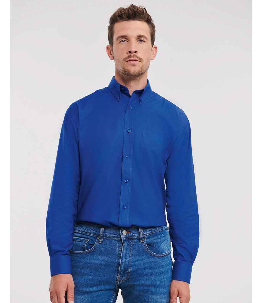 Russell 932M Bright Royal Model -  Ready to be Embroidered and Printed by Custard Workwear - Cheap Personalised and Customised Workwear in Nottinghamshire, Derbyshire and Leicestershire