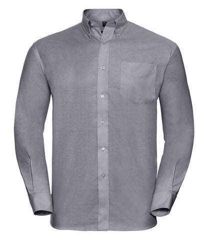 Russell 932M Silver Front -  Ready to be Embroidered and Printed by Custard Workwear - Cheap Personalised and Customised Workwear in Nottinghamshire, Derbyshire and Leicestershire
