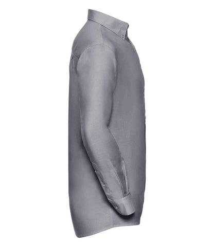 Russell 932M Silver Right -  Ready to be Embroidered and Printed by Custard Workwear - Cheap Personalised and Customised Workwear in Nottinghamshire, Derbyshire and Leicestershire