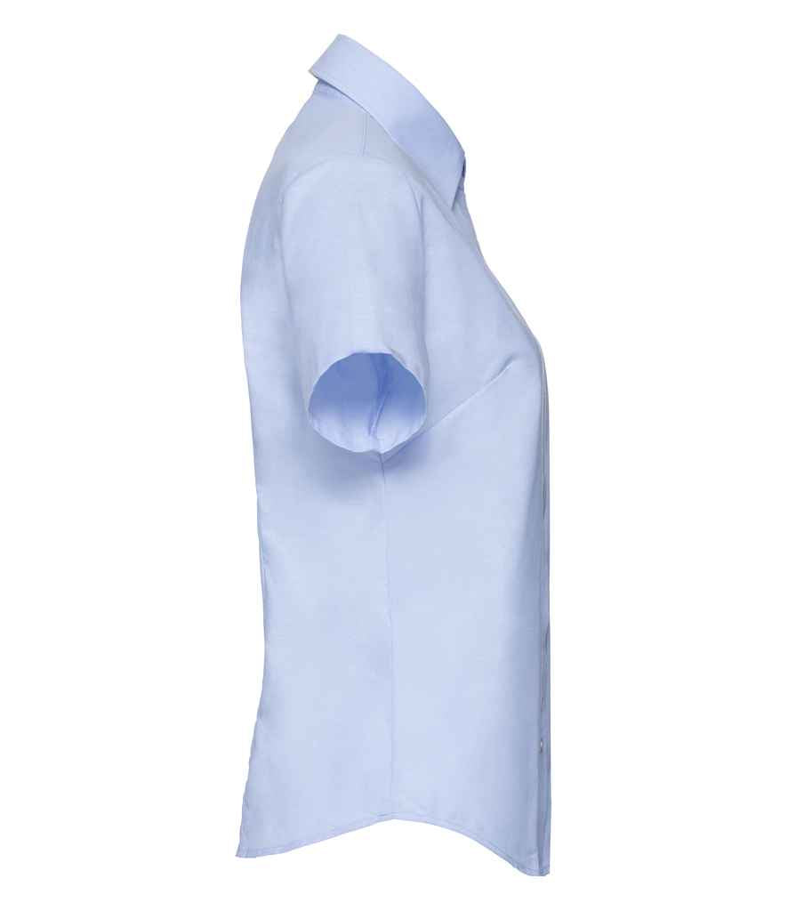 Russell 933F Oxford Blue Right -  Ready to be Embroidered and Printed by Custard Workwear - Cheap Personalised and Customised Workwear in Nottinghamshire, Derbyshire and Leicestershire