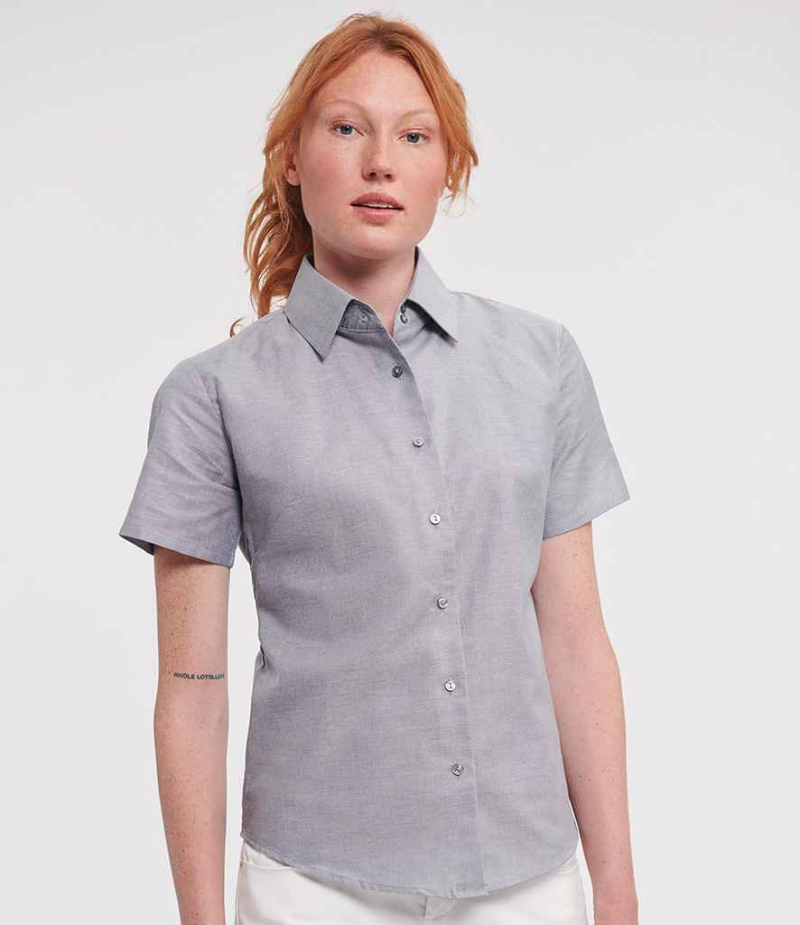 Russell 933F Silver Model -  Ready to be Embroidered and Printed by Custard Workwear - Cheap Personalised and Customised Workwear in Nottinghamshire, Derbyshire and Leicestershire