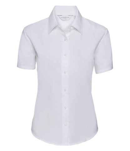 Russell 933F White Front -  Ready to be Embroidered and Printed by Custard Workwear - Cheap Personalised and Customised Workwear in Nottinghamshire, Derbyshire and Leicestershire
