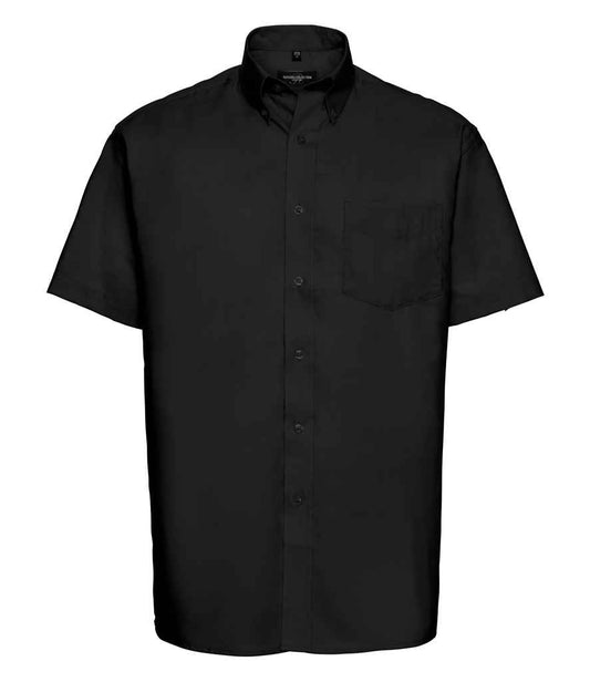 Russell 933M Black Front -  Ready to be Embroidered and Printed by Custard Workwear - Cheap Personalised and Customised Workwear in Nottinghamshire, Derbyshire and Leicestershire