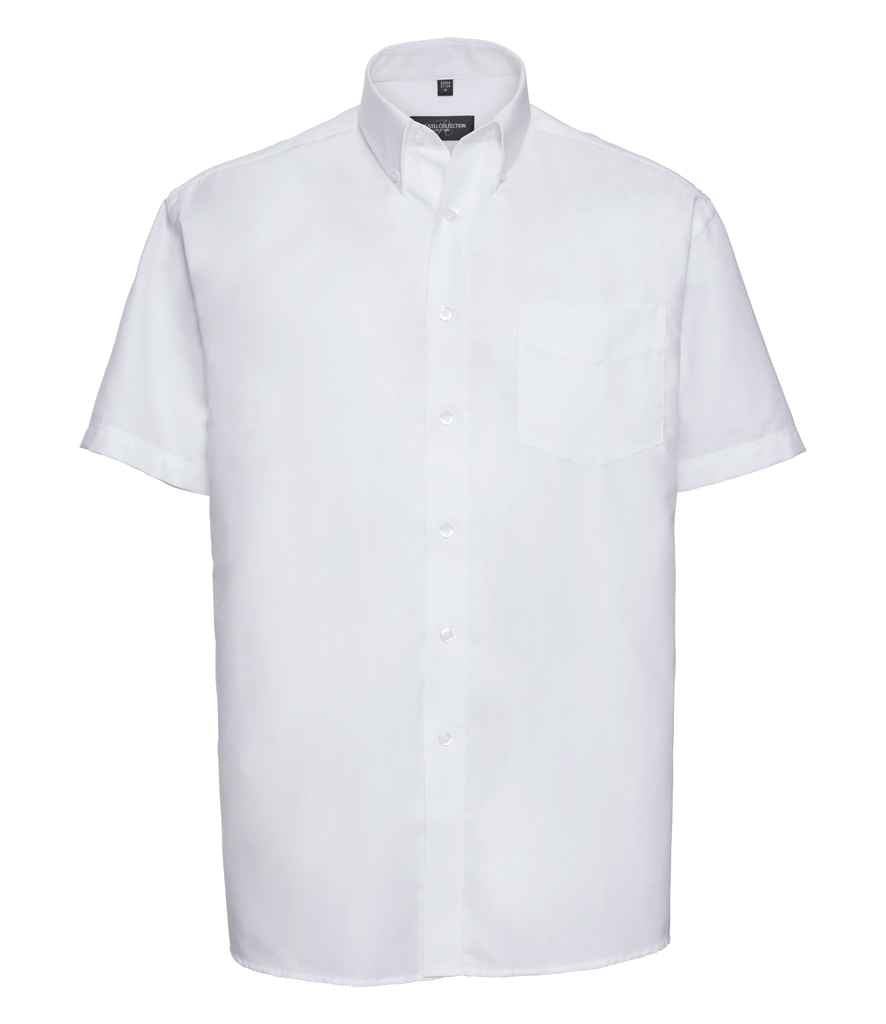 Russell 933M White Front -  Ready to be Embroidered and Printed by Custard Workwear - Cheap Personalised and Customised Workwear in Nottinghamshire, Derbyshire and Leicestershire