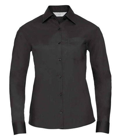 Russell 934F Black Front -  Ready to be Printed by Custard Workwear - Cheap Personalised and Customised Workwear in Nottinghamshire, Derbyshire and Leicestershire