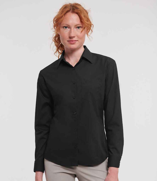 Russell 934F Black Model -  Ready to be Printed by Custard Workwear - Cheap Personalised and Customised Workwear in Nottinghamshire, Derbyshire and Leicestershire