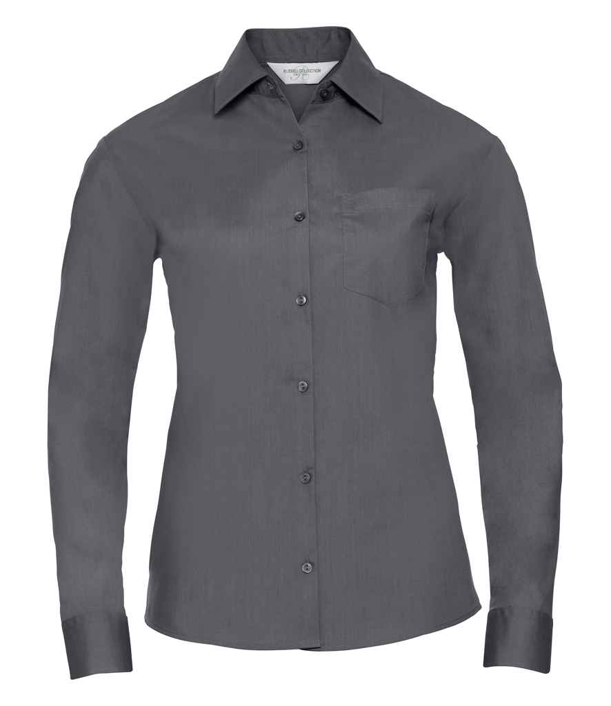 Russell 934F Convoy Grey Front -  Ready to be Printed by Custard Workwear - Cheap Personalised and Customised Workwear in Nottinghamshire, Derbyshire and Leicestershire