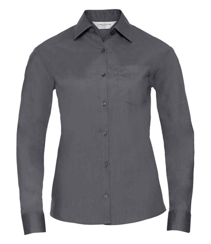 Russell 934F Convoy Grey Front -  Ready to be Printed by Custard Workwear - Cheap Personalised and Customised Workwear in Nottinghamshire, Derbyshire and Leicestershire