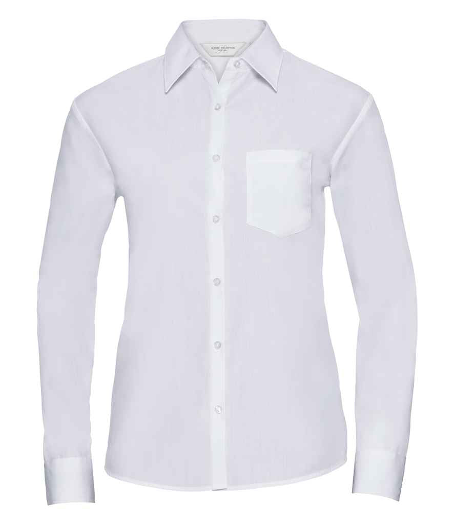Russell 934F White Front -  Ready to be Printed by Custard Workwear - Cheap Personalised and Customised Workwear in Nottinghamshire, Derbyshire and Leicestershire