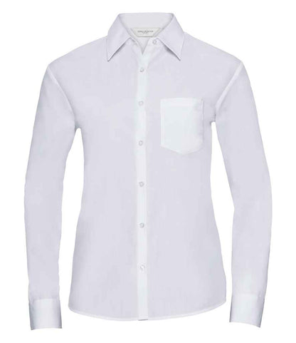 Russell 934F White Front -  Ready to be Printed by Custard Workwear - Cheap Personalised and Customised Workwear in Nottinghamshire, Derbyshire and Leicestershire