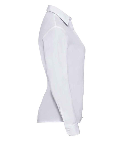 Russell 934F White Right -  Ready to be Printed by Custard Workwear - Cheap Personalised and Customised Workwear in Nottinghamshire, Derbyshire and Leicestershire